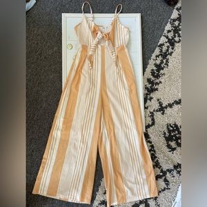 yellow/white striped jumper